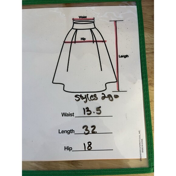 Vintage Styles To Go Women's Skirt Size 6 Maroon Chambray Denim A-Line Prairie - Picture 7 of 7